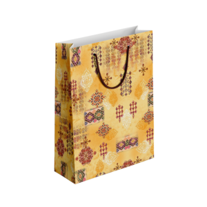 (Pack of 6) Fancy Gift Bags Printed on Imported Bleach Card with Mate Lamination (210gm)