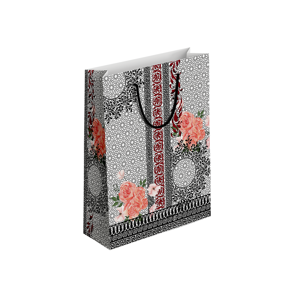 (Pack of 6) Fancy Gift Bags Printed on Imported Bleach Card with Mate Lamination (210gm)