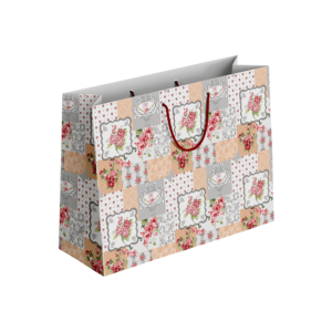 (Pack of 6) Fancy Gift Bags Printed on Imported Bleach Card with Mate Lamination (210gm)