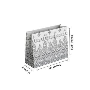 (Pack of 6) Fancy Gift Bags Printed on Imported Bleach Card with Mate Lamination