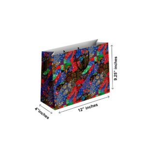 (Pack of 6) Fancy Gift Bags Printed on Imported Bleach Card with Mate Lamination