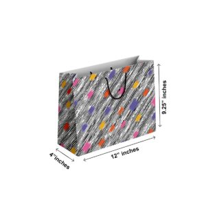 (Pack of 6) Fancy Gift Bags Printed on Imported Bleach Card with Mate Lamination