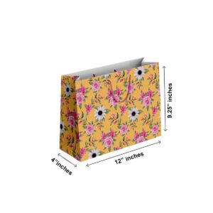 (Pack of 6) Fancy Gift Bags Printed on Imported Bleach Card with Mate Lamination