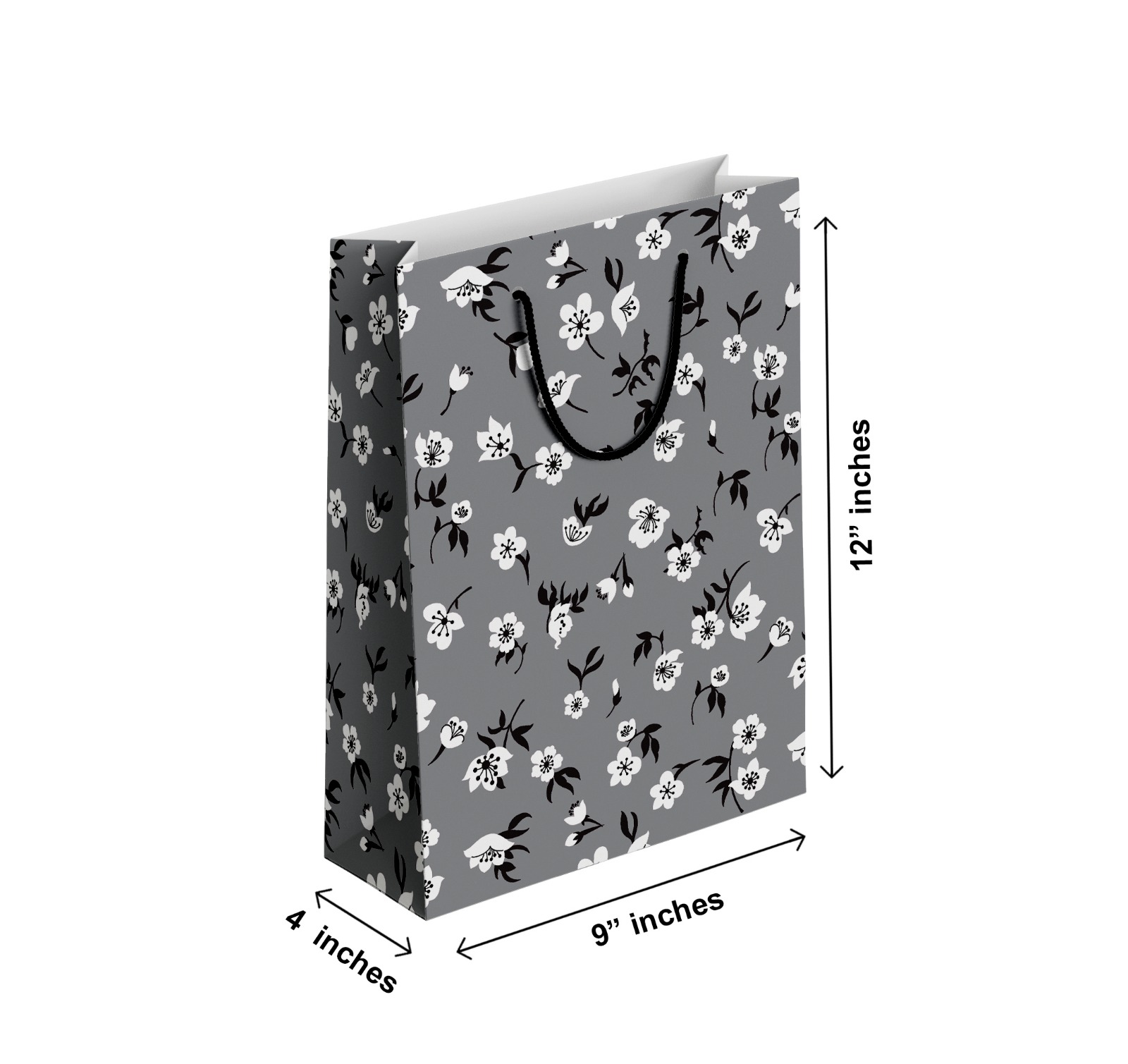 (Pack of 6) Fancy Gift Bags Printed on Imported Bleach Card with Mate Lamination